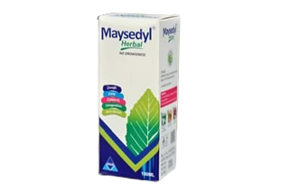 Maysedyl herbal cough syrup bottle