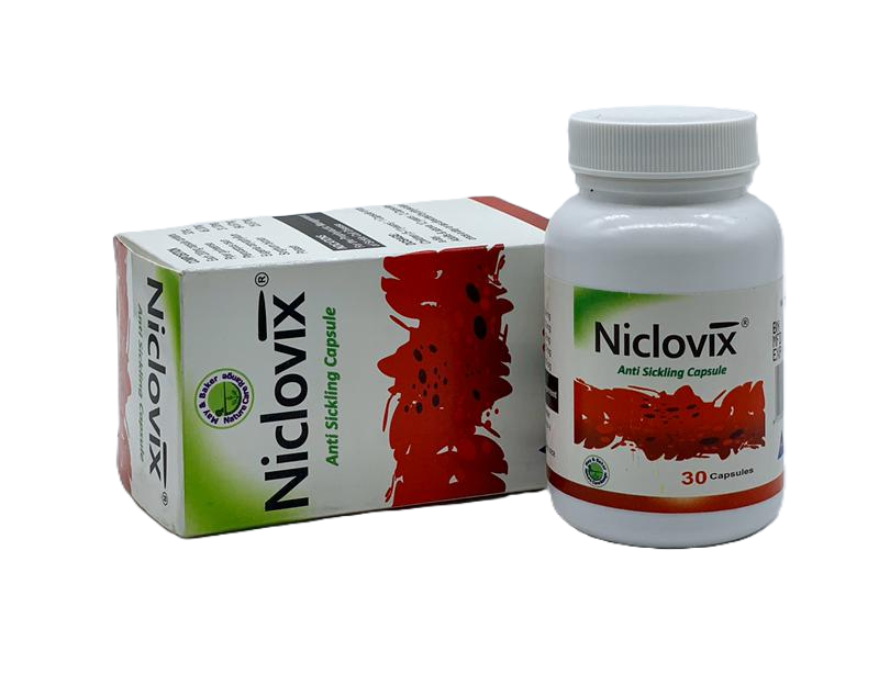 Niclovix for sickle cell management